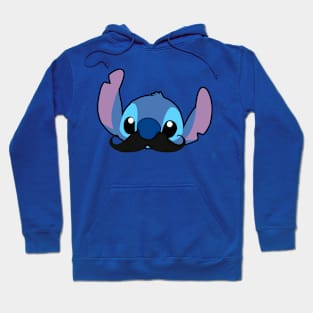 Stitch Mustache Hoodie